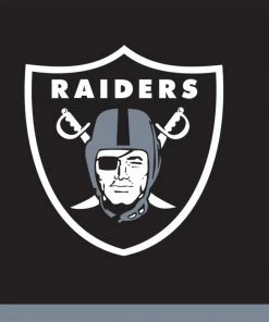 Creative Converting Las Vegas Raiders Beverage Napkins, 16 Ct NFL And Football Party Supplies