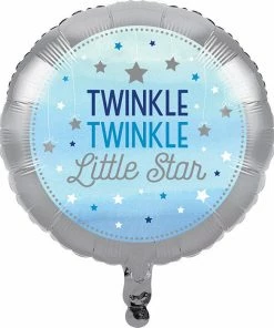 Creative Converting 1st Birthday Party Themes One Little Star - Boy Metallic Balloon 18"