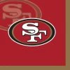 Creative Converting San Francisco 49Ers Beverage Napkins, 16 Ct NFL And Football Party Supplies