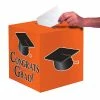 Creative Converting Graduation Party Supplies Graduation Card Box, Grad, 9" Orange