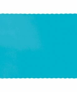 Creative Converting Bermuda Blue Placemats, 50 Ct Solid Color Tableware
