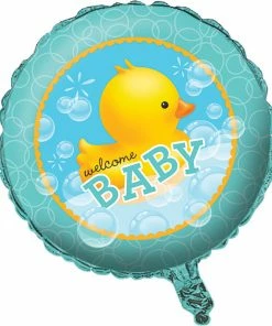 Creative Converting Baby Showers Bubble Bath Metallic Balloon 18
