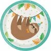 Creative Converting Sloth Party Dessert Plates, Pack Of 8 Kids Birthday Party Themes
