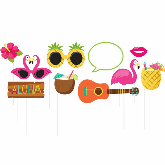 Creative Converting Luau Photo Booth Props, 10 Ct