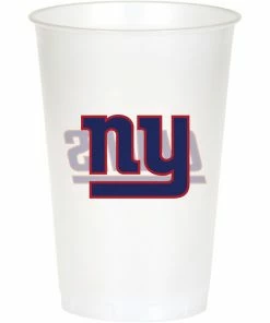 Creative Converting NFL And Football Party Supplies New York Giants Plastic Cup, 20Oz, 8 Ct