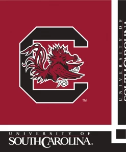 Creative Converting University Of South Carolina Beverage Napkins, 20 Ct NCAA College Themed Party Decorations
