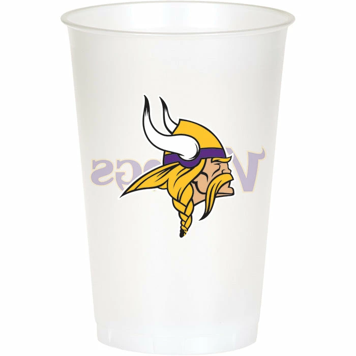 Creative Converting NFL And Football Party Supplies Minnesota Vikings Plastic Cup, 20Oz, 8 Ct