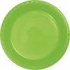 Creative Converting Fresh Lime Green Plastic Banquet Plates, 20 Ct Solid Color Tableware