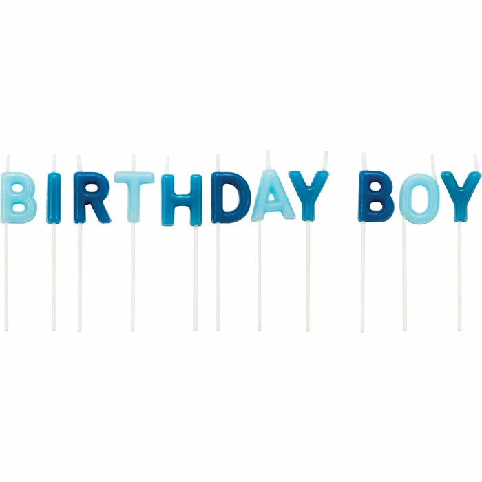 Creative Converting Birthday Boy Pick Candles, 12 Ct