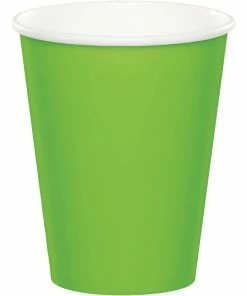 Creative Converting Fresh Lime Hot/Cold Paper Cups 9 Oz., 8 Ct