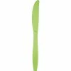 Creative Converting Fresh Lime Green Plastic Knives, 24 Ct Solid Color Tableware