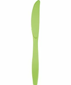 Creative Converting Fresh Lime Green Plastic Knives, 24 Ct Solid Color Tableware
