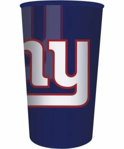 Creative Converting NFL And Football Party Supplies New York Giants Plastic Cup, 22 Oz