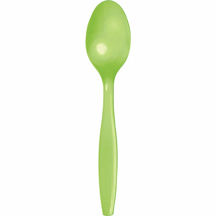 Creative Converting Fresh Lime Green Plastic Spoons, 50 Ct