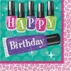 Creative Converting Sparkle Spa Party Birthday Napkins, 16 Ct