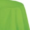 Creative Converting Solid Color Tableware Fresh Lime Tablecover, Octy Round 82" Polylined Tissue