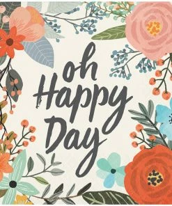 Creative Converting Brush Stroke Beverage Napkin, 3 Ply, 24 Ct