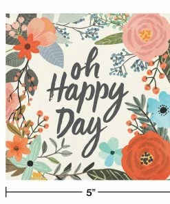 Creative Converting Brush Stroke Beverage Napkin, 3 Ply, 24 Ct