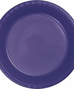 Creative Converting Purple Plastic Banquet Plates, 20 Ct Solid Color Tableware