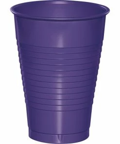 Creative Converting Purple 12 Oz Plastic Cups, 20 Ct