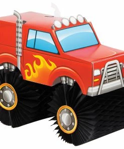 Creative Converting Monster Truck Rally Centerpiece Kids Birthday Party Themes