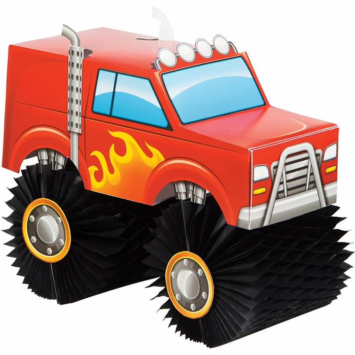 Creative Converting Monster Truck Rally Centerpiece Kids Birthday Party Themes