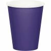 Creative Converting Purple Hot/Cold Paper Paper Cups 9 Oz., 8 Ct Solid Color Tableware