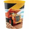 Creative Converting Kids Birthday Party Themes Big Dig Construction Plastic Keepsake Cup 16 Oz.