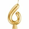 Creative Converting Gold 6 Candle