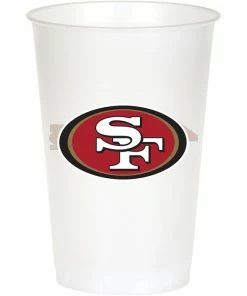 Creative Converting San Francisco 49Ers Plastic Cup, 20Oz, 8 Ct
