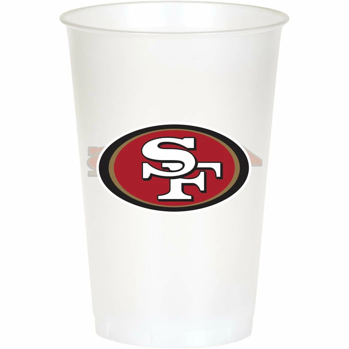 Creative Converting San Francisco 49Ers Plastic Cup, 20Oz, 8 Ct