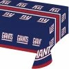 Creative Converting NFL And Football Party Supplies New York Giants Plastic Table Cover, 54" X 102"