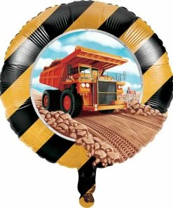 Creative Converting Big Dig Construction Metallic Balloon 18"