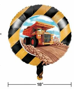 Creative Converting Big Dig Construction Metallic Balloon 18