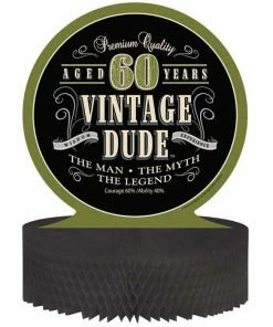 Creative Converting Adult Birthday Party Themes Vintage Dude 60th Birthday Centerpiece