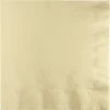 Creative Converting Solid Color Tableware Ivory Luncheon Napkin 3Ply, 50 Ct
