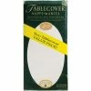 Creative Converting Solid Color Tableware White Linette Paper Table Covers, 54" X 108" 2ct