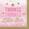 Creative Converting 1st Birthday Party Themes One Little Star Girl Napkins, 16 Ct