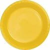 Creative Converting School Bus Yellow Plastic Banquet Plates, 20 Ct Solid Color Tableware