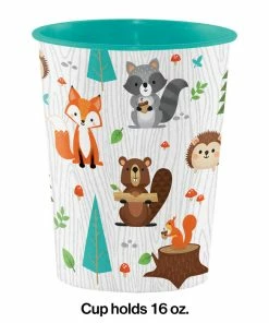 Creative Converting Wild One Woodland Plastic Cup 1st Birthday Party Themes