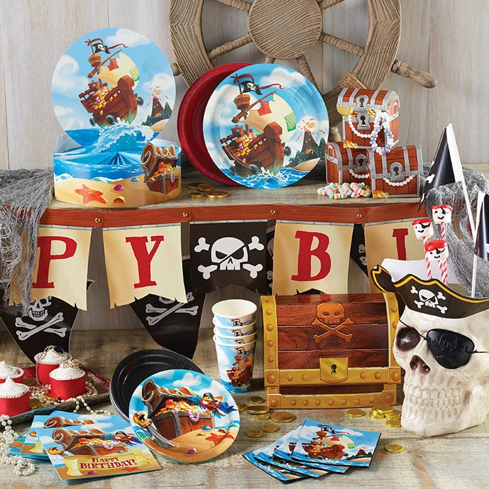 Creative Converting Pirate Treasure Napkins, 16 Ct Kids Birthday Party Themes