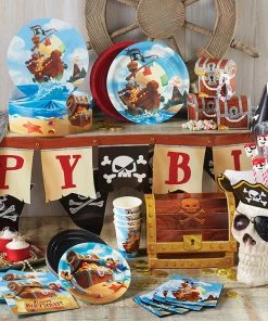 Creative Converting Pirate Treasure Dessert Plates, 8 Ct