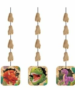Creative Converting Dinosaur Hanging Cutouts, 3 Ct Kids Birthday Party Themes