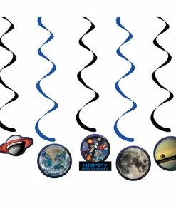 Creative Converting Space Blast Dizzy Danglers, 5 Ct