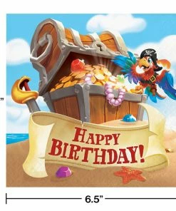 Creative Converting Pirate Treasure Napkins, 16 Ct Kids Birthday Party Themes