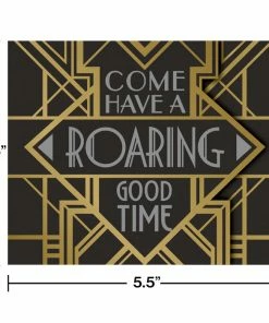 Creative Converting Themed Tableware Roaring 20S Invitations, Pack Of 8