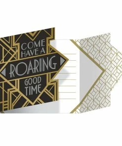 Creative Converting Themed Tableware Roaring 20S Invitations, Pack Of 8