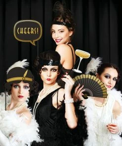 Creative Converting Roaring 20S Photo Booth Props, Pack Of 10