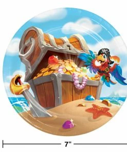 Creative Converting Pirate Treasure Dessert Plates, 8 Ct