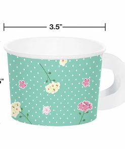Creative Converting Floral Tea Party Treat Cups, 8 Ct Kids Birthday Party Themes